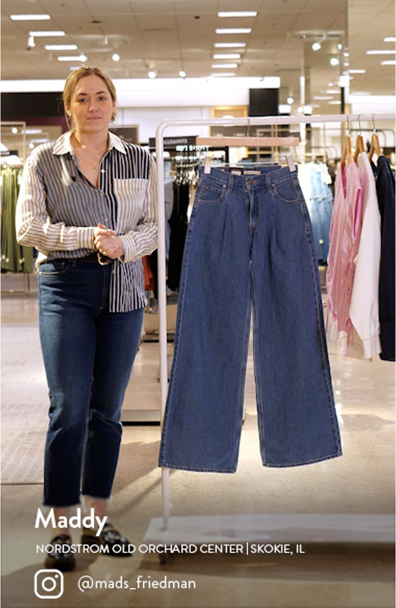 Baggy High Waist Wide Leg Dad Jeans, sales video thumbnail