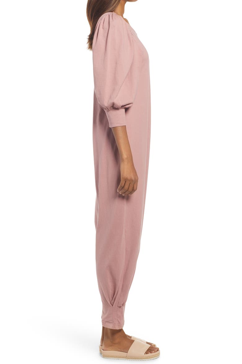 Jackie V-Back Jumpsuit, Alternate, color, SMOKED ROSES