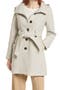 Belted Hooded A-Line Coat