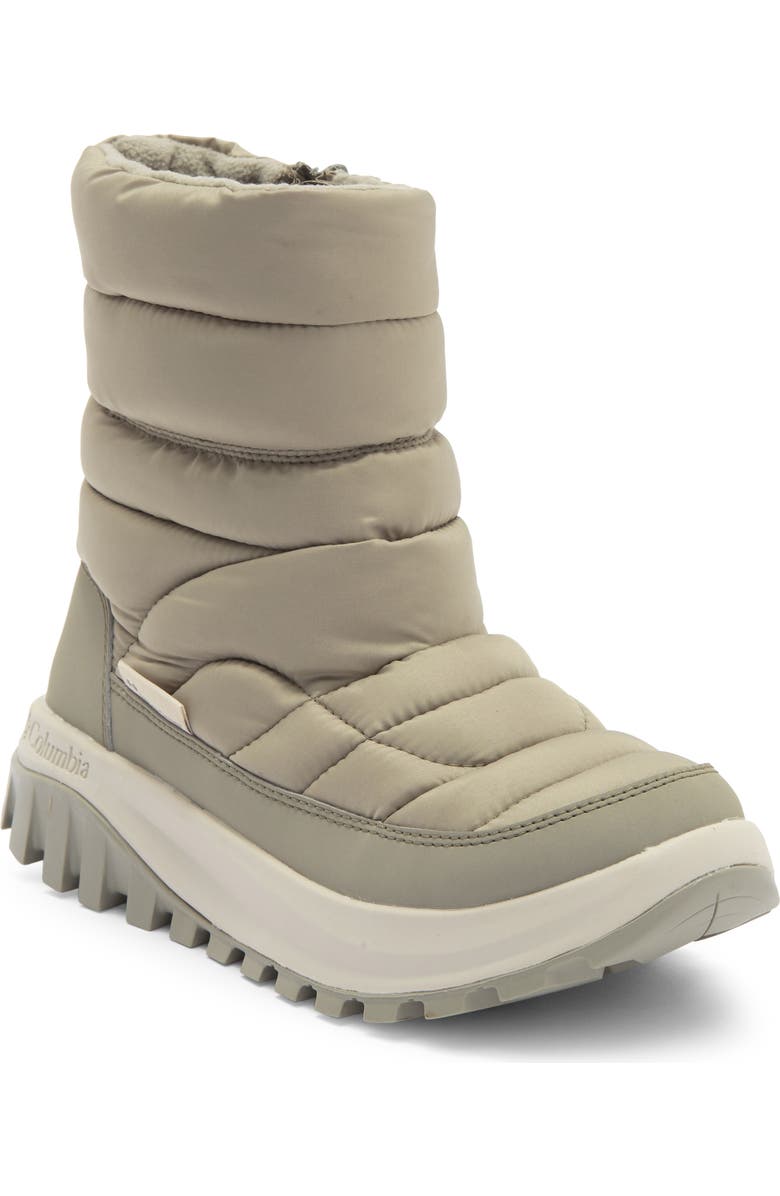 Columbia Snowtrot Waterproof Insulated Mid Hiking Boot, Main, color, Grey Green Dark