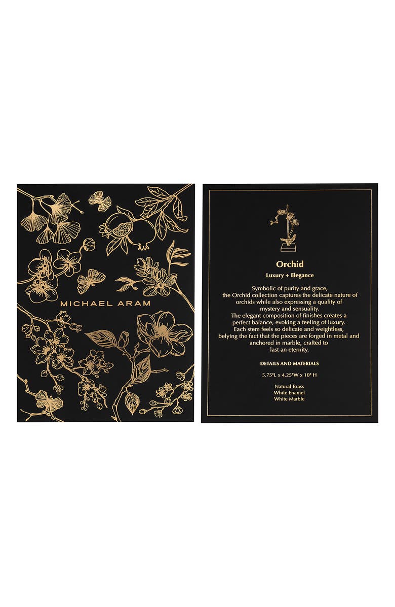 Michael Aram Orchid Decorative Object, Alternate, color, Gold/ White