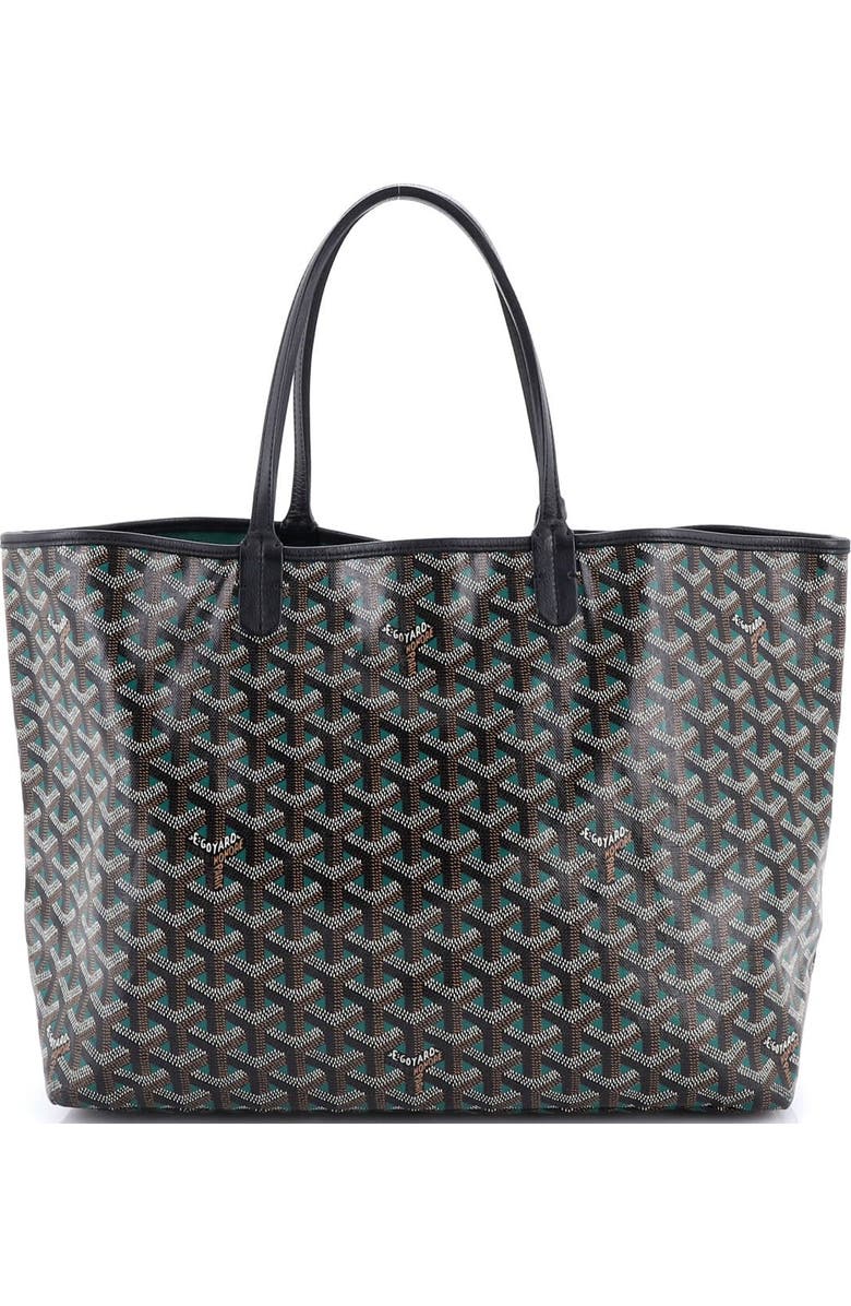 Pre-Owned Goyard Saint Louis Tote Claire Voie Coated Canvas PM, Alternate, color, Green