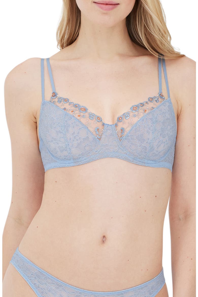 Paradise Underwire Bra, Main, color, DOVE BL CB