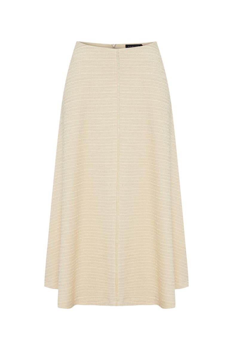 Ruth Midi Flared Skirt, Alternate, color, ECRU