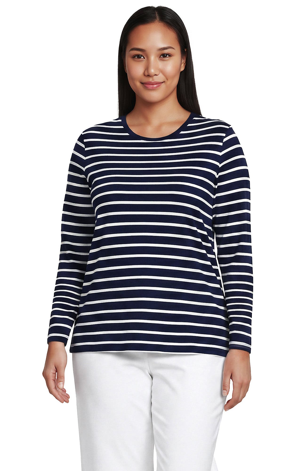 selected Deep Sea/Ivory Breton Stripe