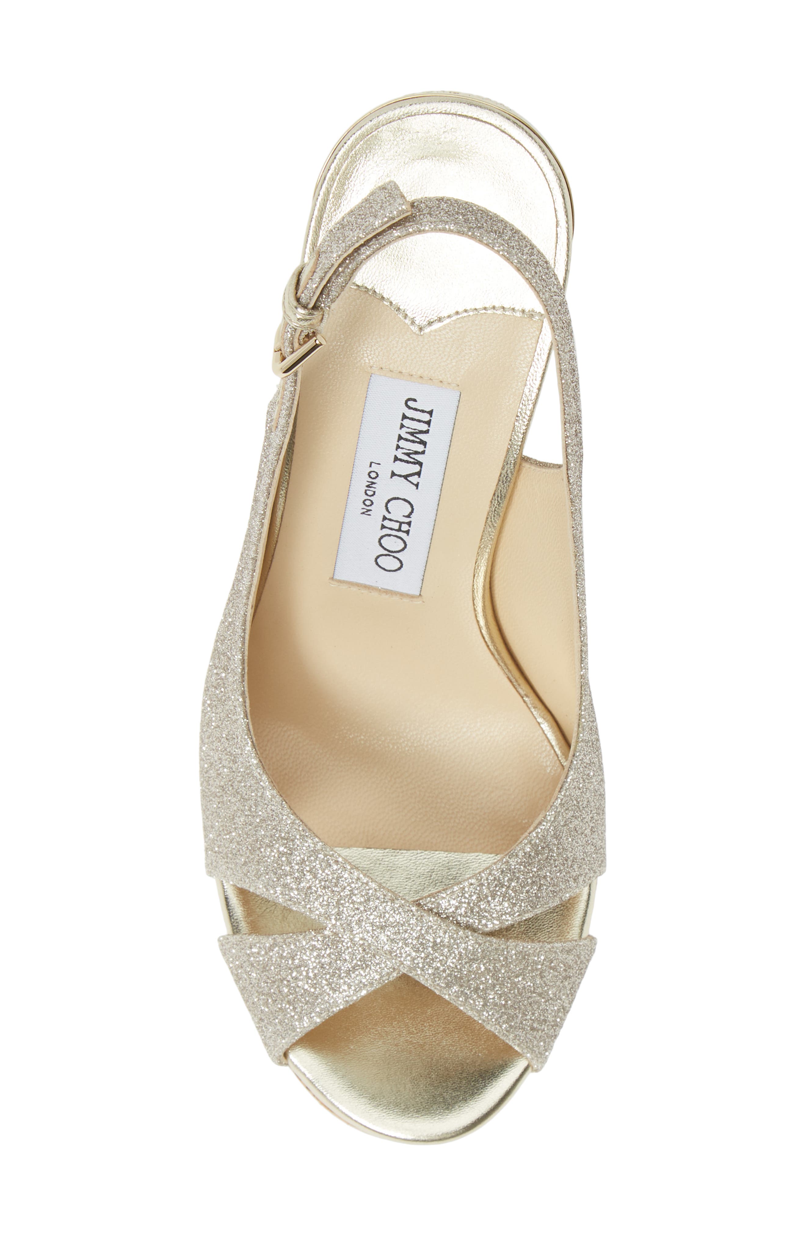 Jimmy Choo Amely Slingback Wedge Sandal, Alternate, color, 
