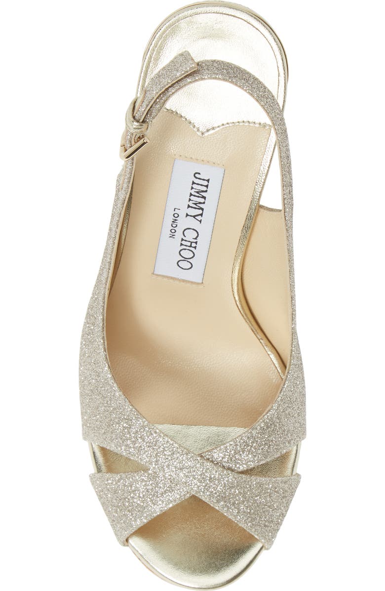 Jimmy Choo Amely Slingback Wedge Sandal, Alternate, color,
