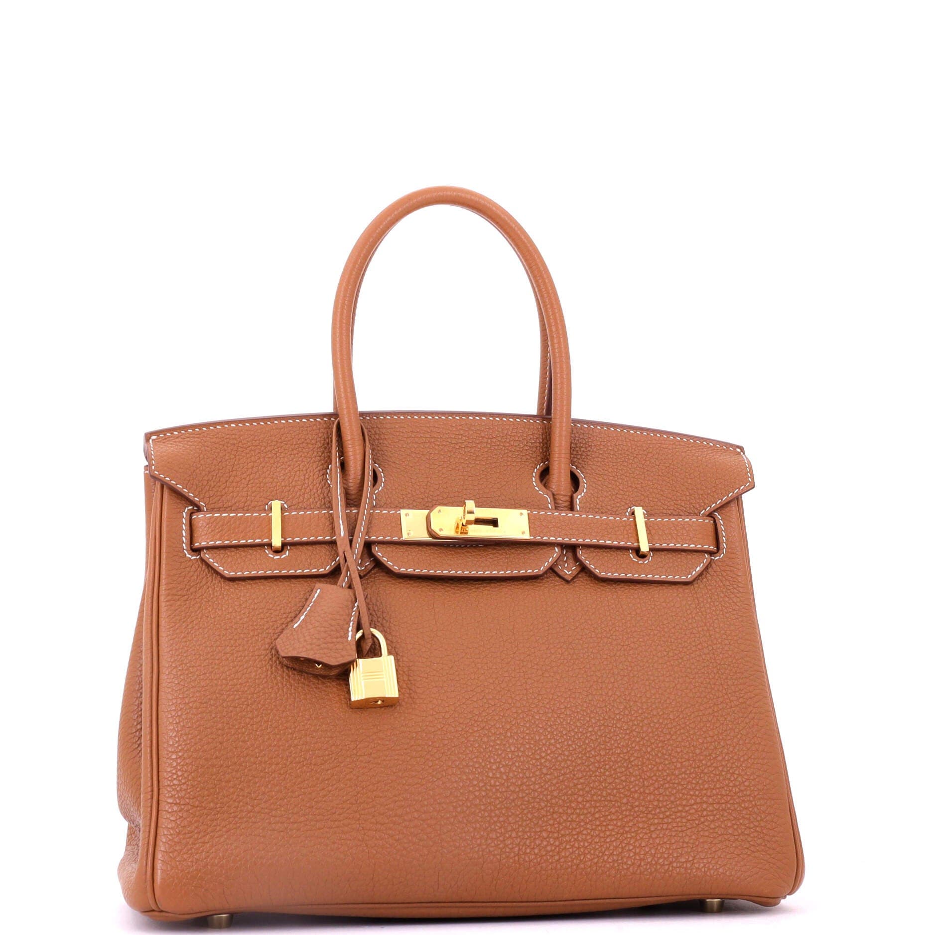 Birkin Handbag Brown Togo with Gold Hardware 30, Alternate, color, Metallic Gold