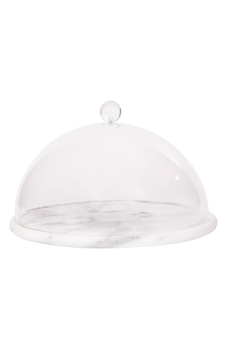 Artifacts Trading Company<sup>™</sup> Artifacts Trading Company Marble Plate with Acrylic Dome, Main, color, White Matte