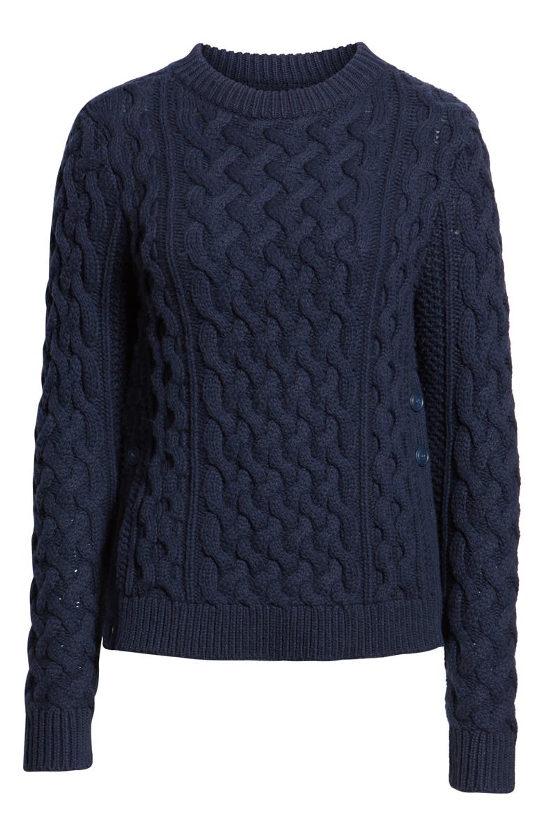 1901 Fisherwoman Crewneck Pullover Sweater, Alternate, color, 