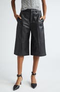 Vince Leather Bermuda Shorts