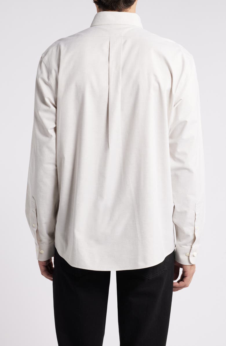 Brooks Brothers Non-Iron Regular Fit Solid Stretch Cotton Button-Down Oxford Shirt, Alternate, color, 