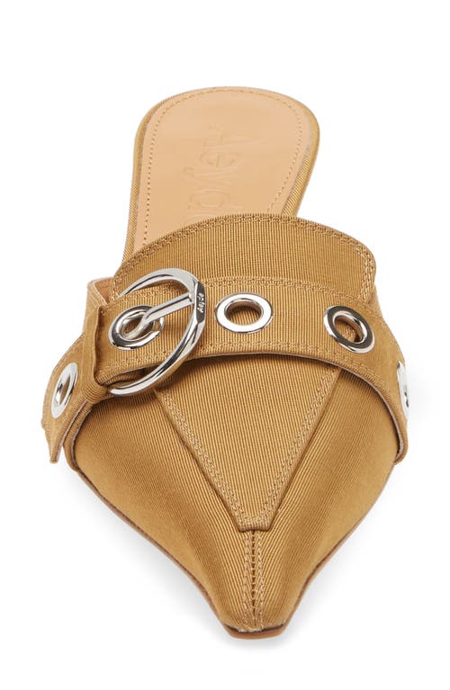 Shop Aeyde Danielle Grosgrain Pointed Toe Mule In Caramel