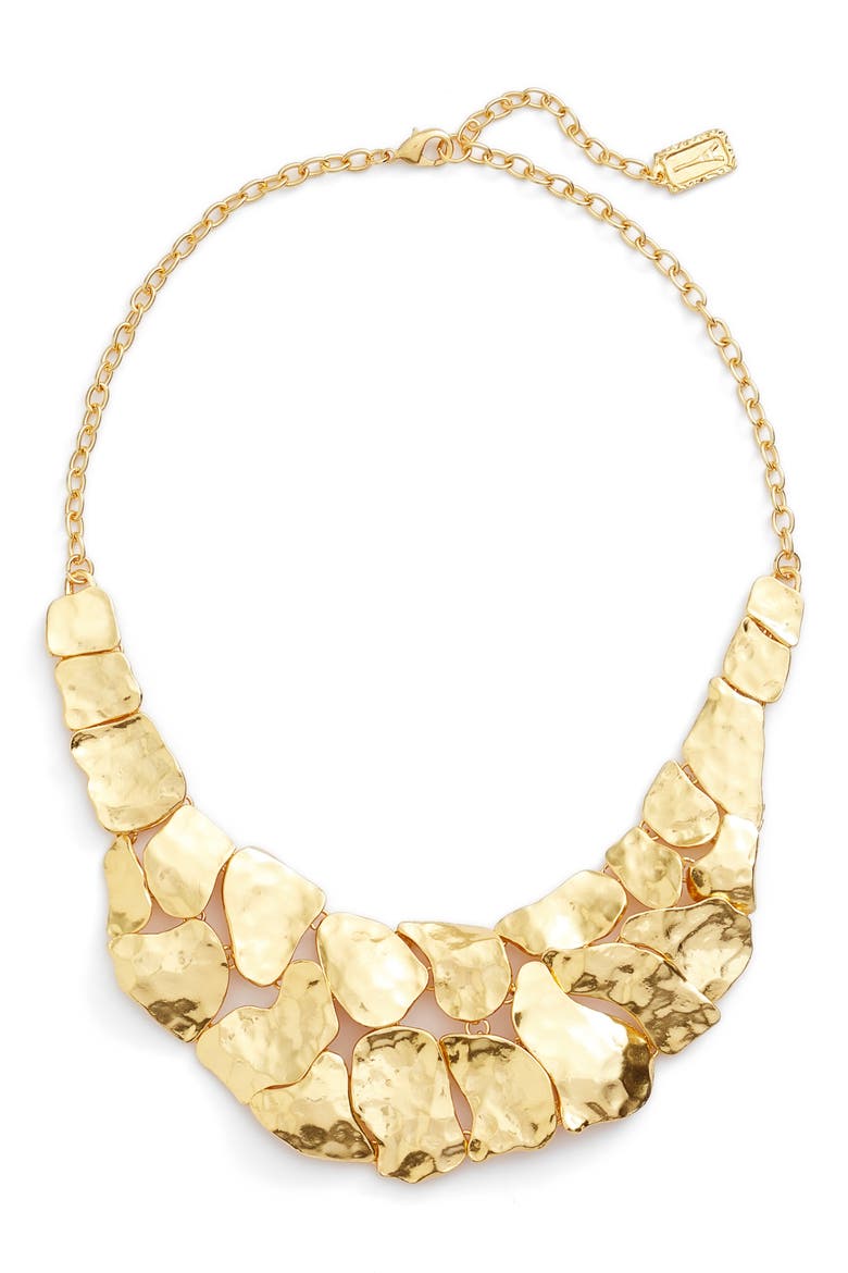 Alice Statement Necklace, Main, color, GOLD