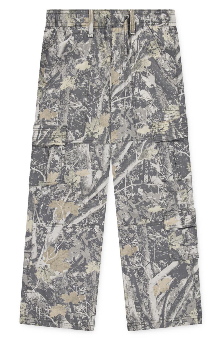 abercrombie kids Kids' Baggy Cargo Pants, Main, color, Medium Camo