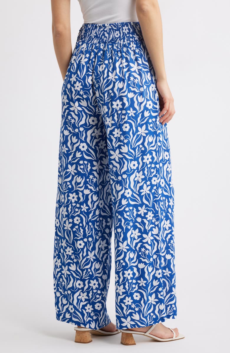 Hatley Wavy Flowers Wide Leg Pants, Alternate, color, 