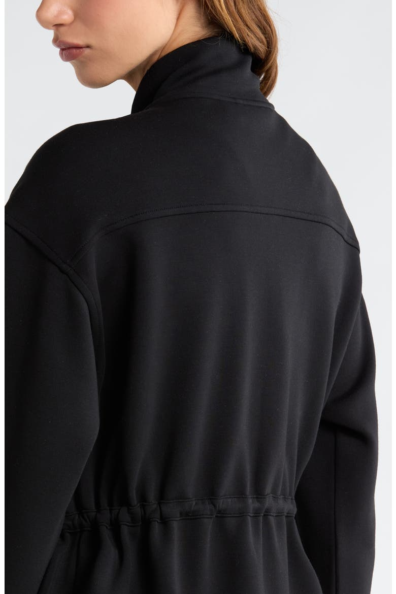 Soft Luxe Utility Jacket, Alternate, color, BLACK