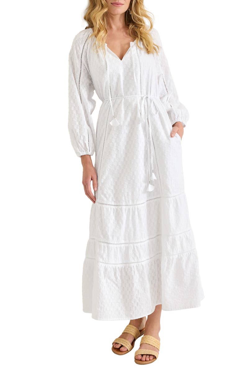 Tommy Bahama Palm Cove Cotton Maxi Dress, Main, color, White