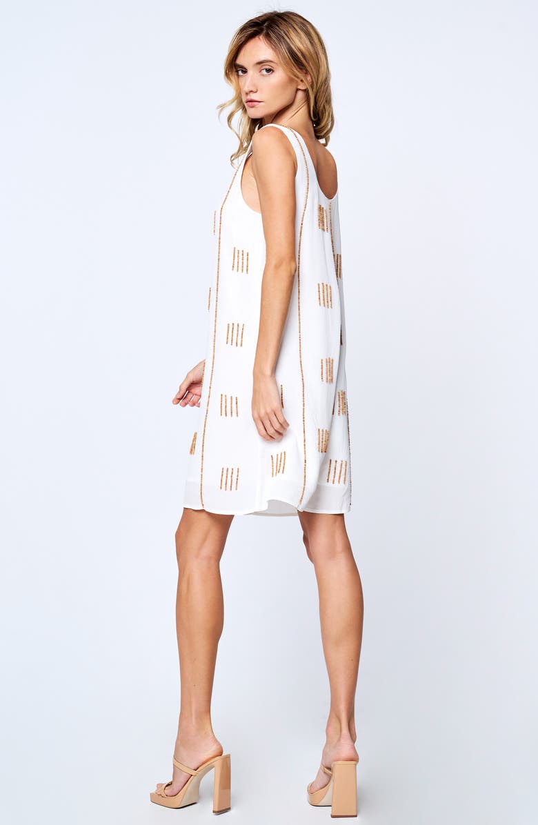 CIEBON Misella Beaded Sleeveless Dress, Alternate, color, Cream