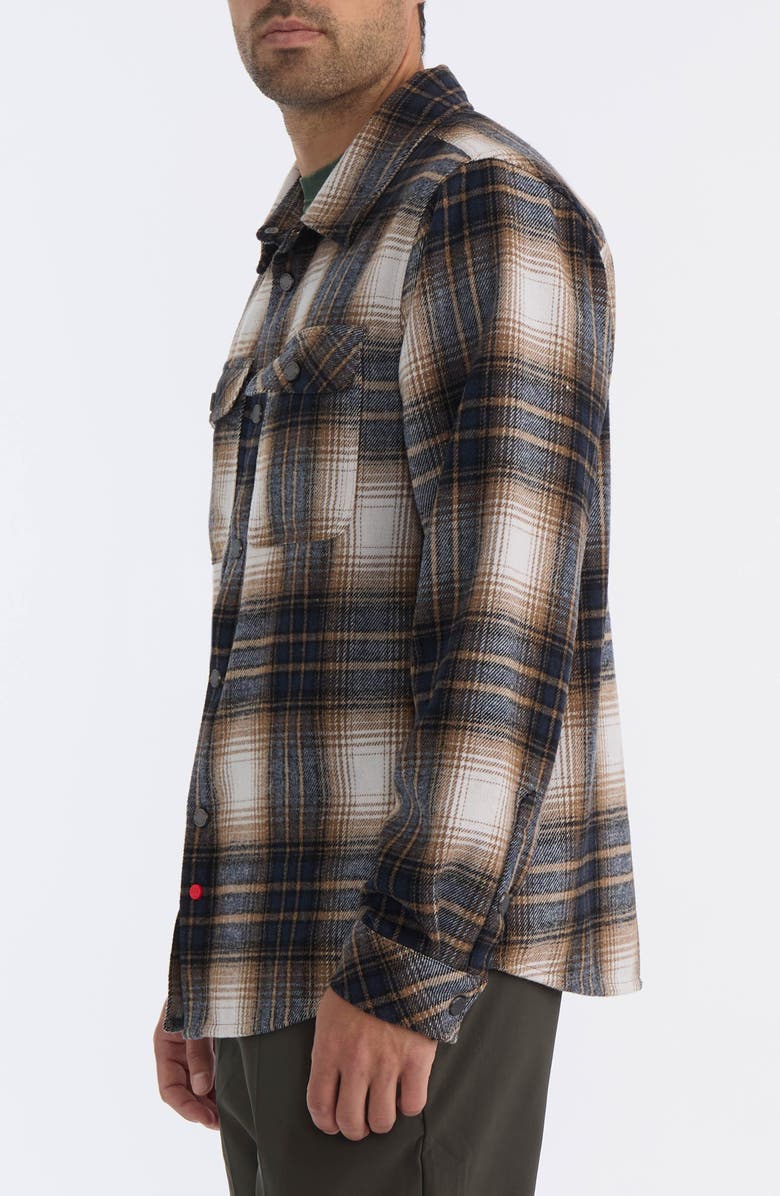 Hunter Heavyweight Flannel Plaid Long Sleeve Cotton Button-Up Shirt, Alternate, color, 