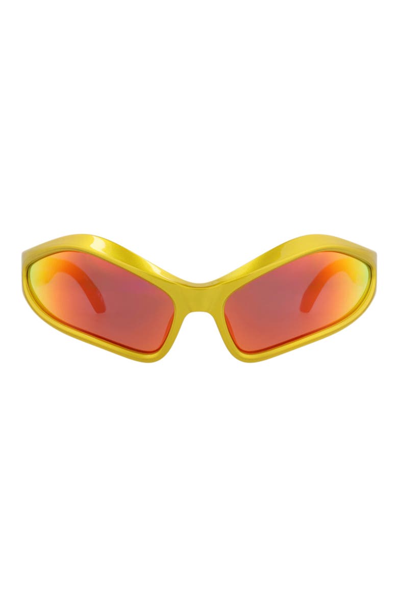 77mm Cat Eye Sunglasses, Main, color, YELLOW YELLOW RED
