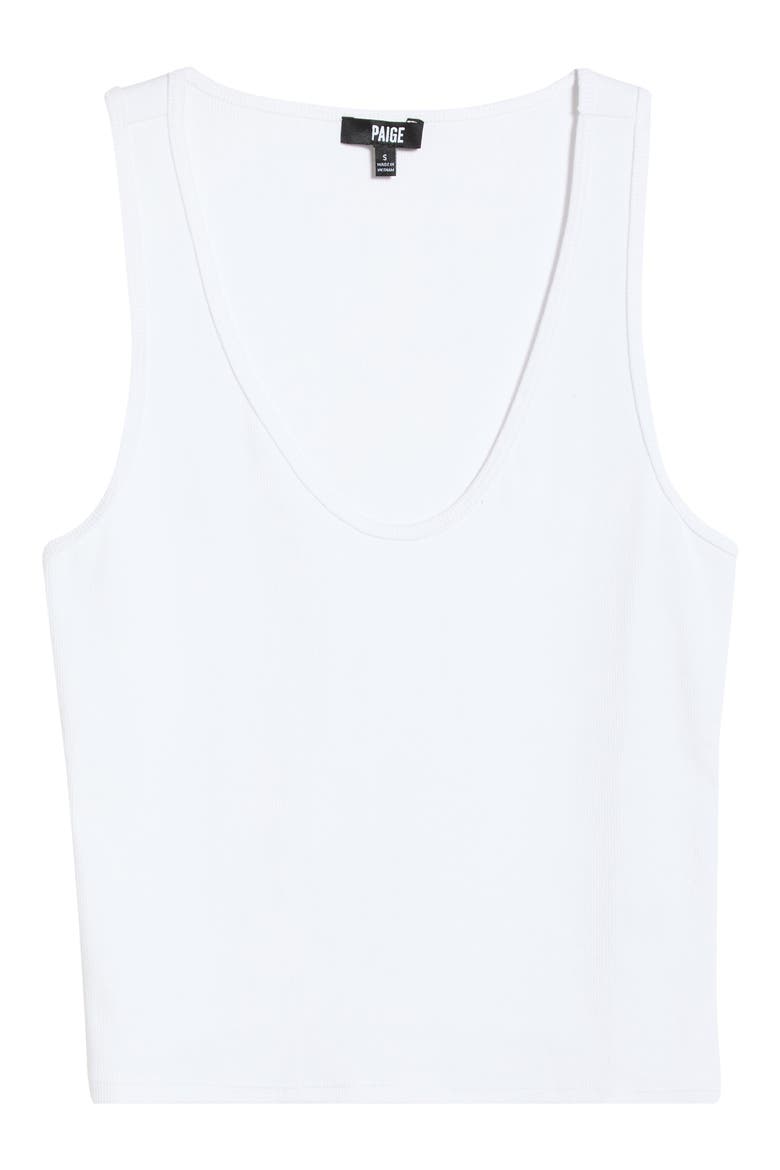 Bali Scoop Neck Tank, Alternate, color, WHITE