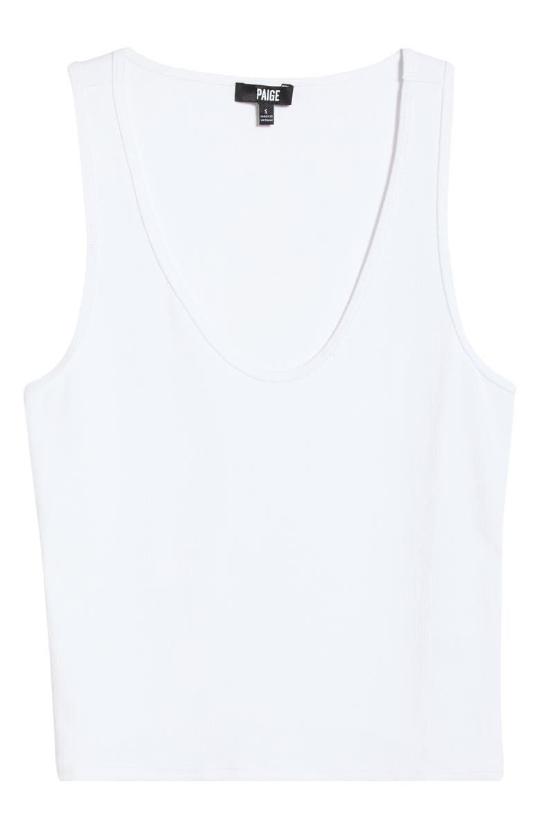 PAIGE Bali Scoop Neck Tank, Main, color, White