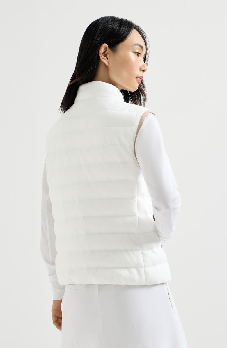Brunello Cucinelli Down vest, Alternate, color, White