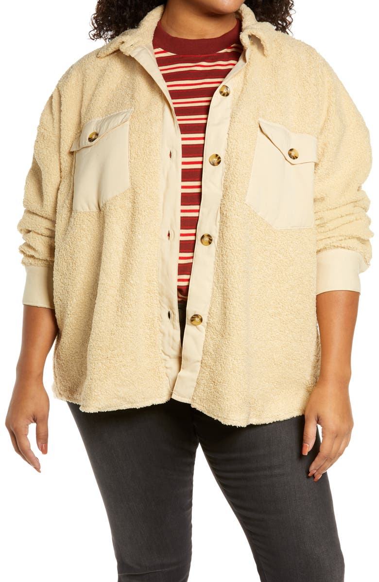 BP. Teddy Bear Shirt Jacket, Main, color,