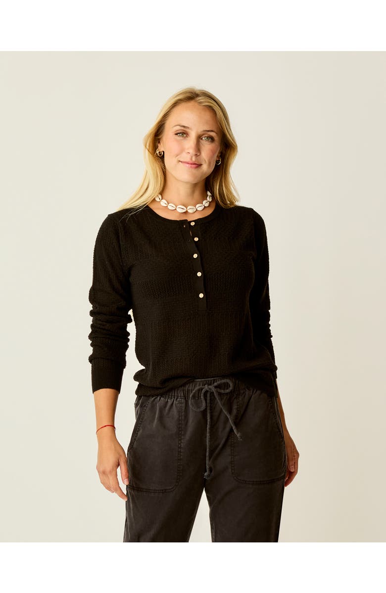 Cave Designs Amara Pointelle Sweater, Alternate, color, Black