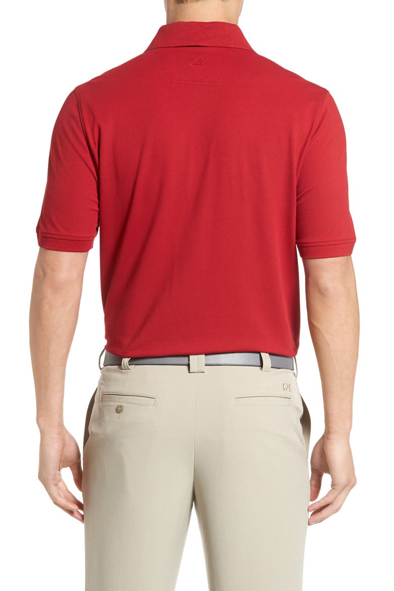 Advantage Tri-Blend Piqué Polo, Alternate, color, CARD RED