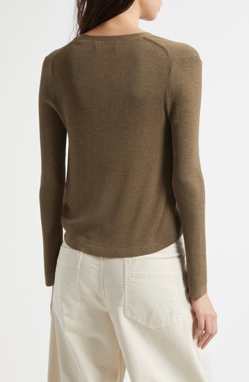Nili Lotan Nari Silk Cardigan In Military Green
