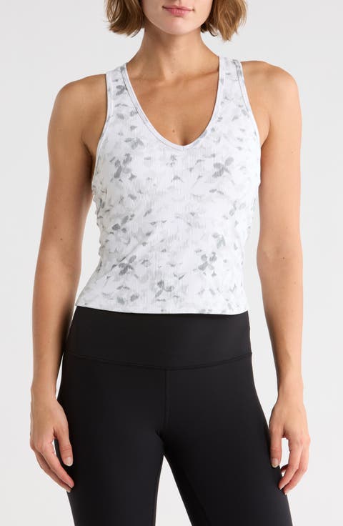 GO FLEX RIB Floral Mirage V-Neck Tank