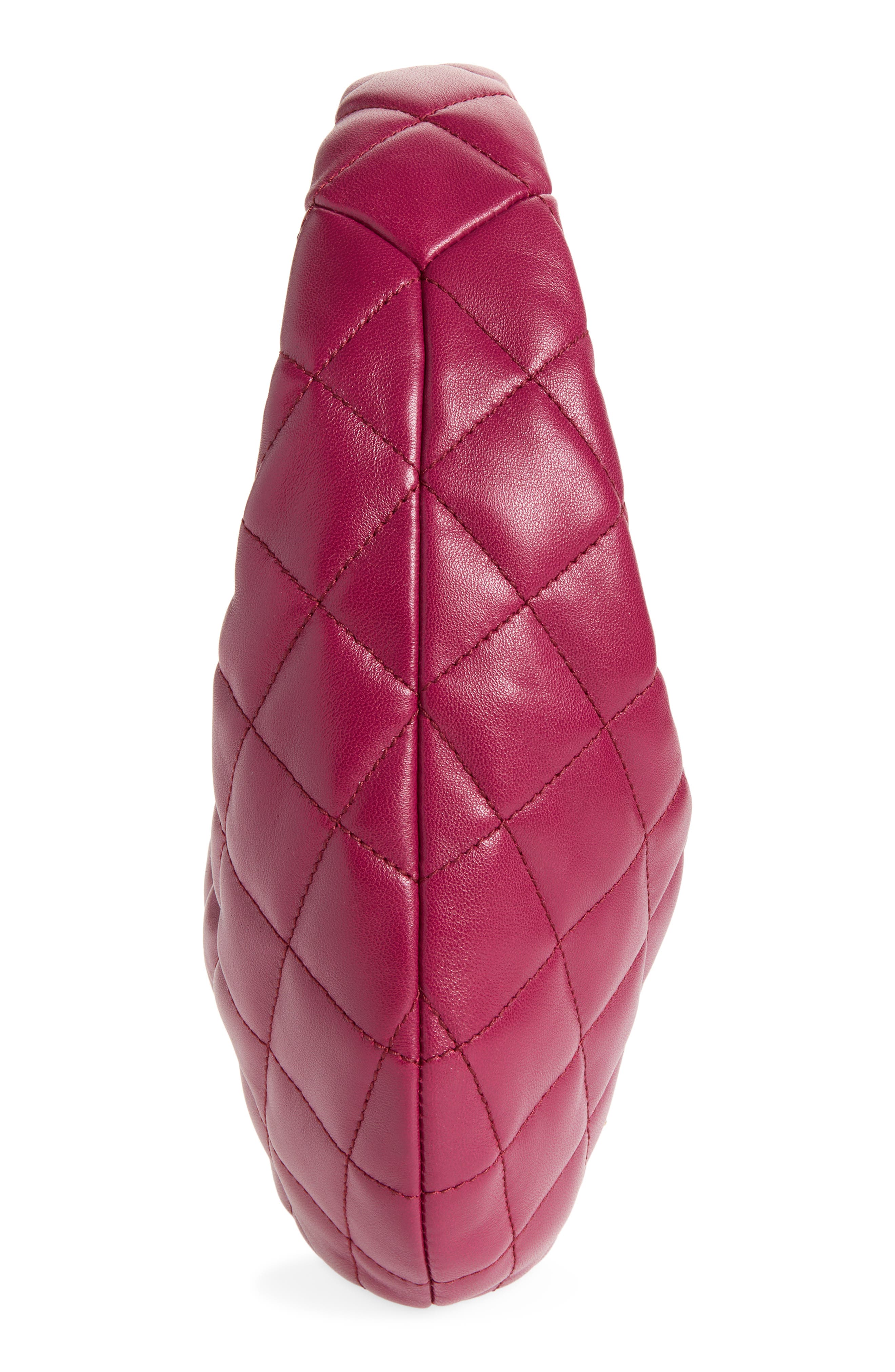 Baby Icare Quilted Leather Hobo Bag, Alternate, color, DEEP FUCHSIA