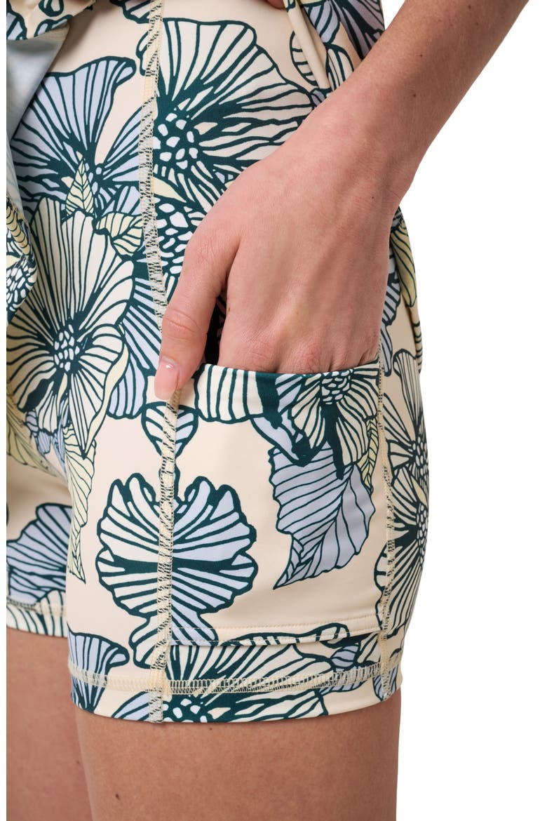 Moveknit Floral Activity Minidress, Alternate, color, SANDSHELL MULTI