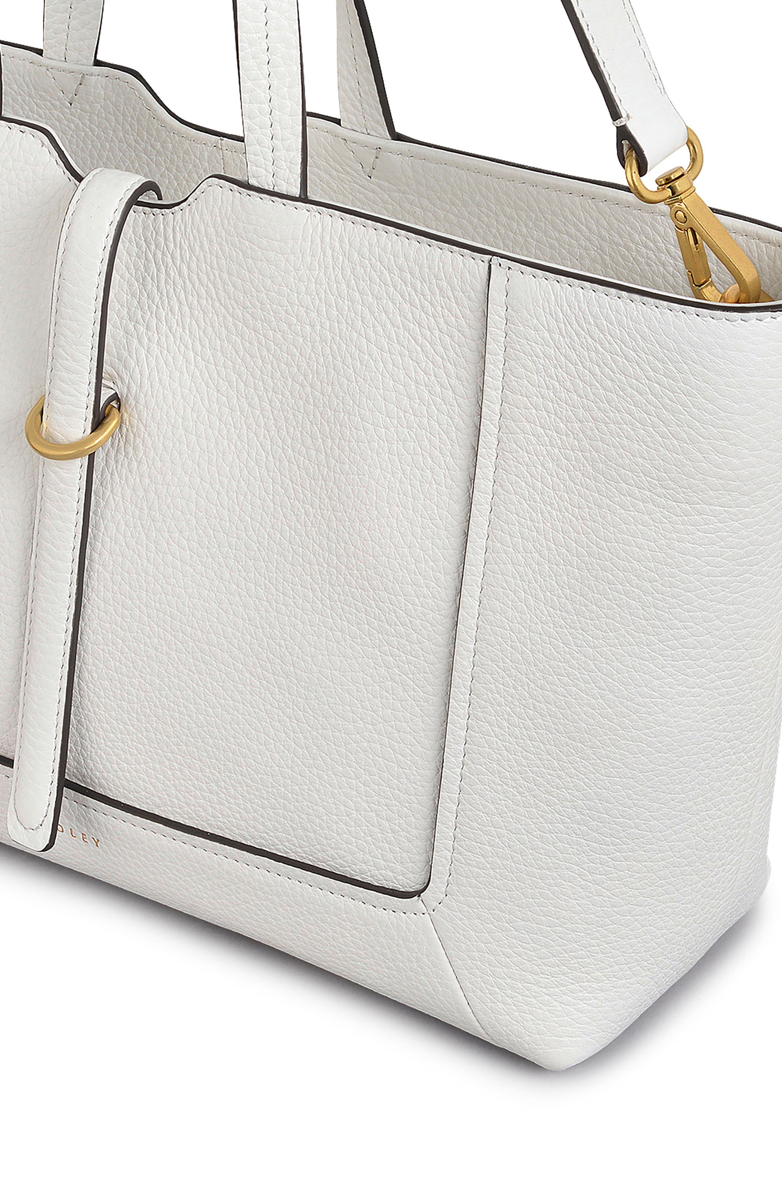 Radley Hazelbury Park Medium Zip Top Tote, Alternate, color, Bright White