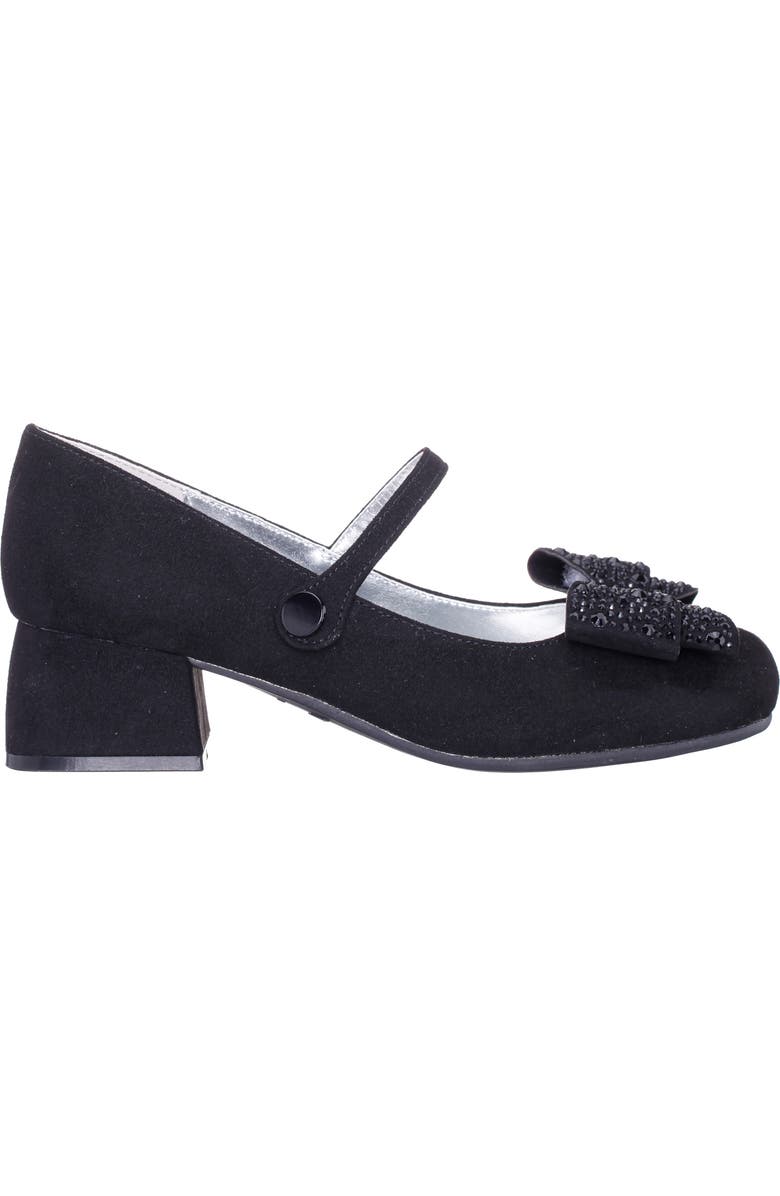 Nina Kids' Kam Pump, Alternate, color, Black Microsuede