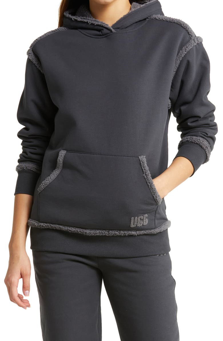 UGG<sup>®</sup> Joanne Bonded High Pile Fleece Hoodie, Main, color, 