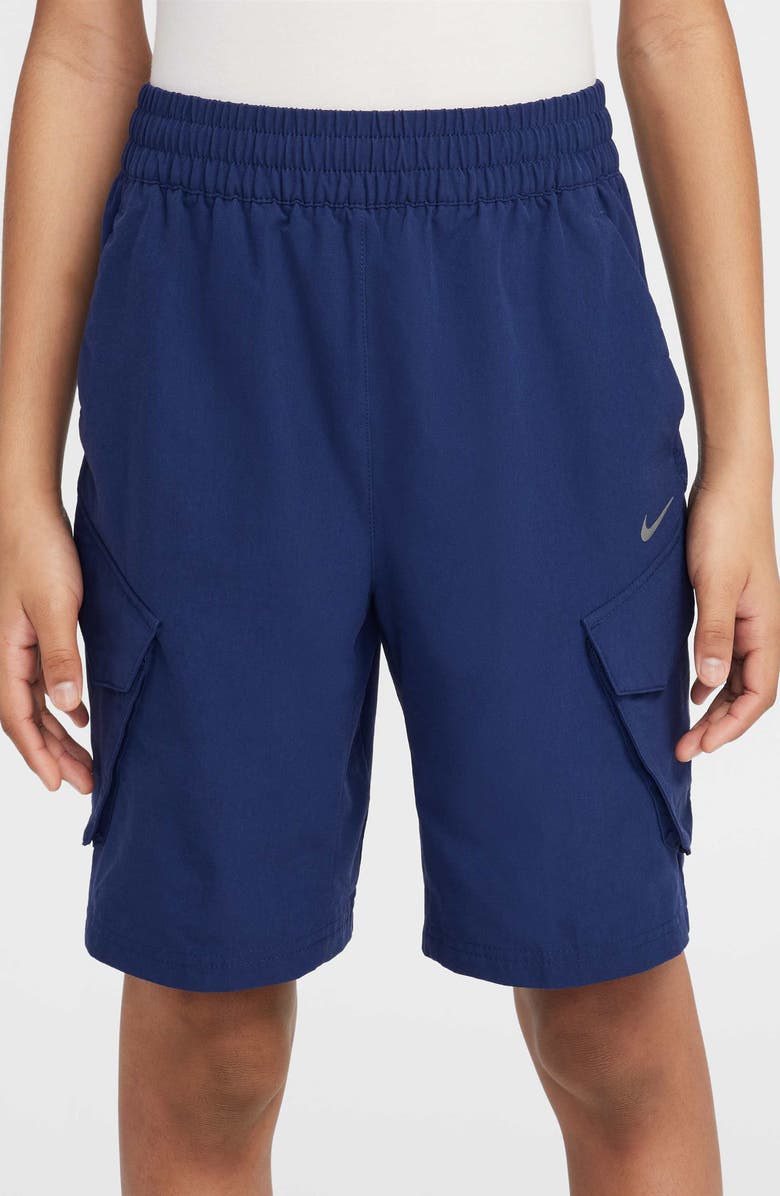 Nike Kids' Sportswear City Utility Cargo Shorts, Alternate, color, Black/ Black