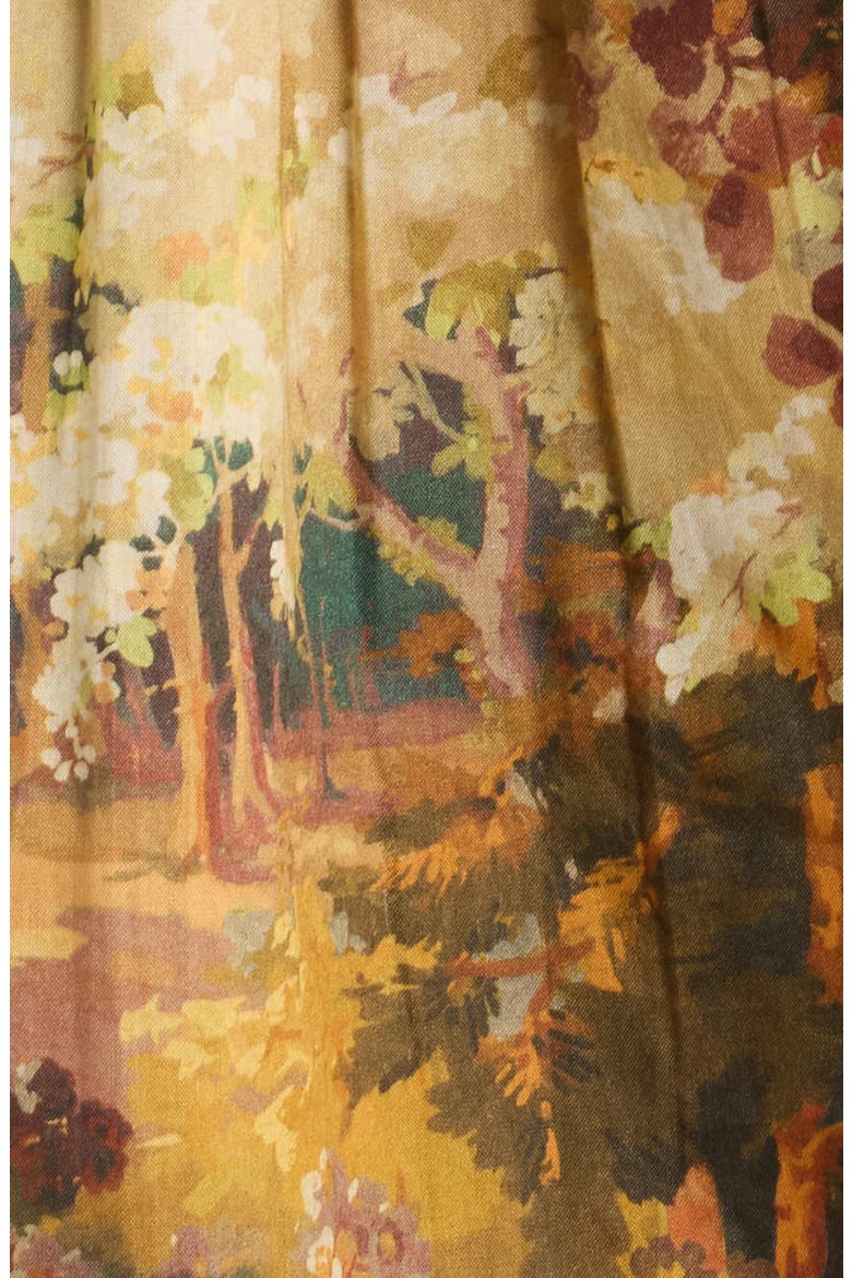 Wiley Ruffle Pintuck Cotton Shirt, Alternate, color, AUTUMN ARBORETUM LIBERTY PRINT