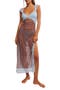 Suddenly Fine Floral Print Cutout Lace Trim Nightgown