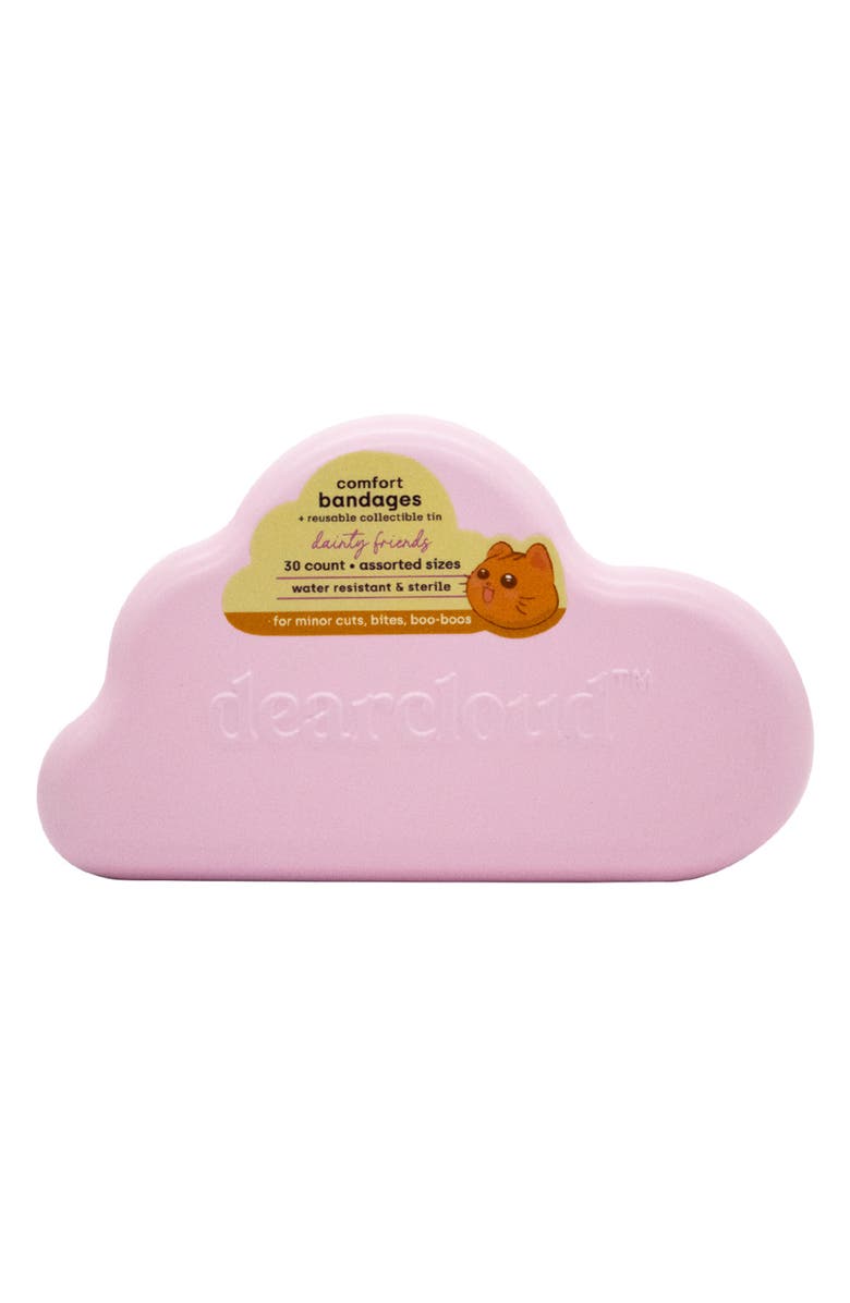 dearcloud Dainty Friends Comfort Bandages in Reusable Tin, Main, color, Pastel Pink