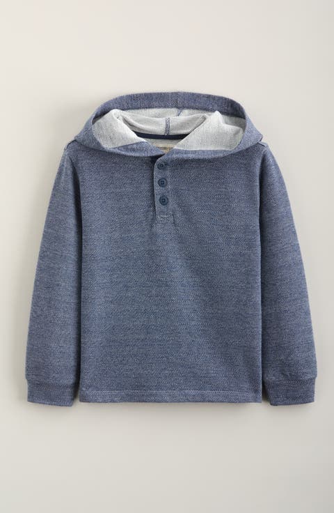 Kids' Hooded Cotton Pullover