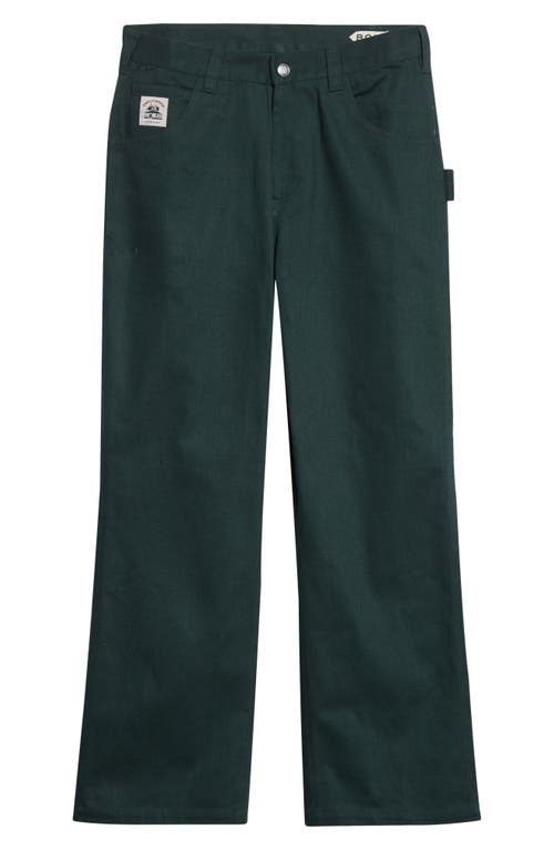 Bode Knolly Brook Cotton Twill Trousers In Green