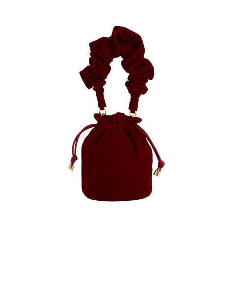 Red Velvet Bucket Bag