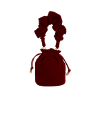 Fable England Red Velvet Bucket Bag
