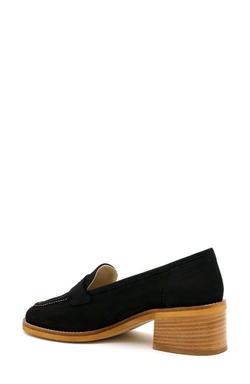 Amalfi By Rangoni Abele Penny Loafer In Black Long Beach