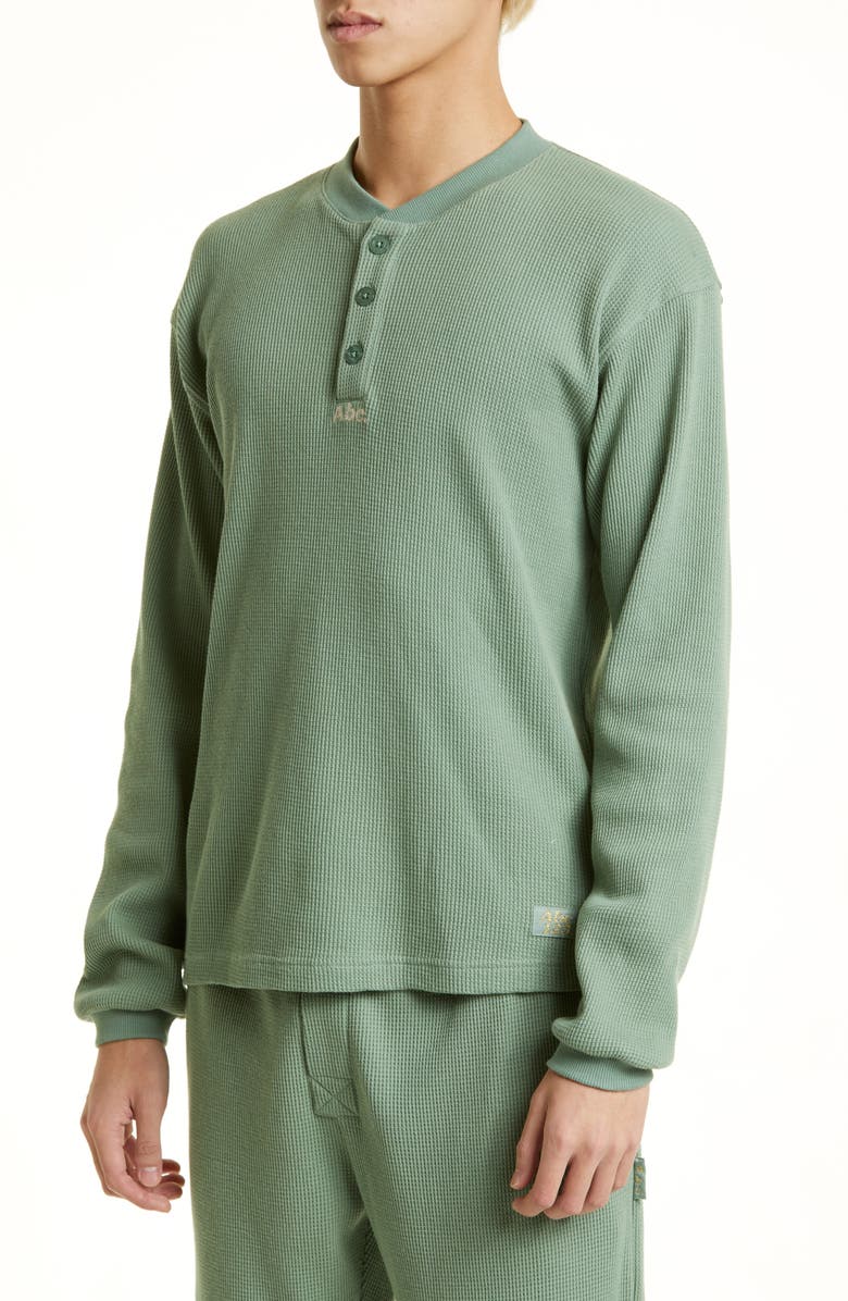 Advisory Board Crystals Abc. 123. Waffle Knit Henley, Alternate, color,