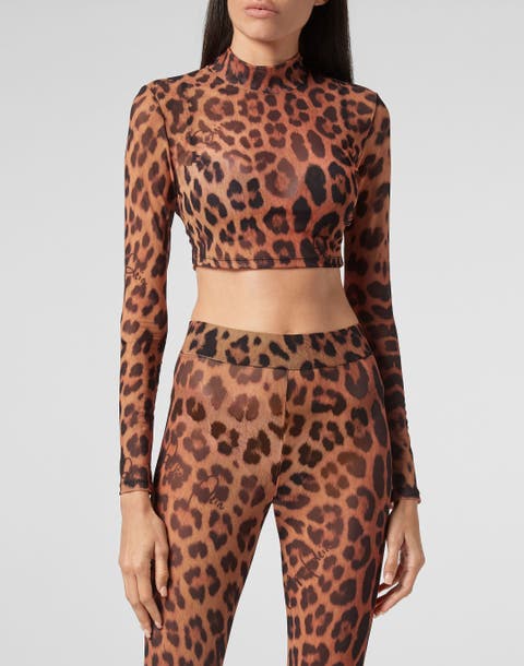 Ls Top Leopard Women