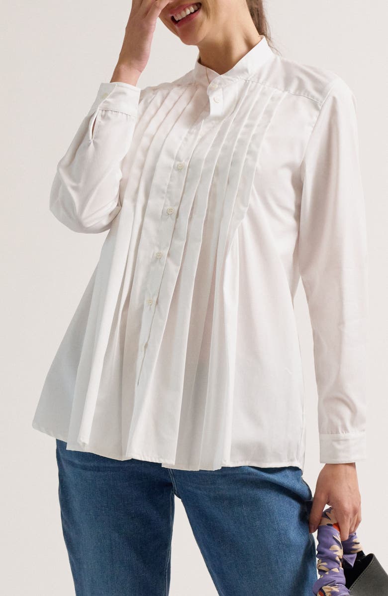 Cache Coeur Ika Maternity & Nursing Shirt, Alternate, color, White